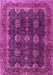 Machine Washable Persian Pink Traditional Rug, wshtr2268pnk