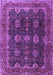 Machine Washable Persian Purple Traditional Area Rugs, wshtr2268pur