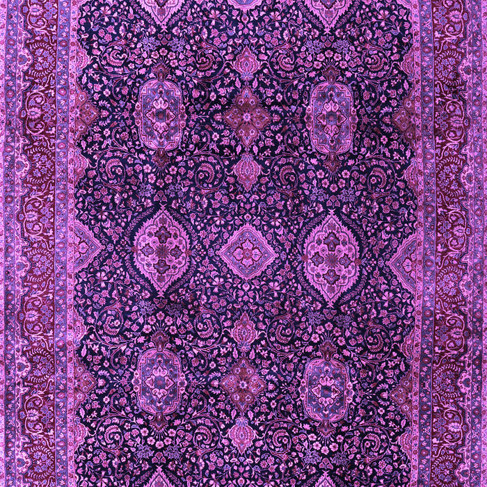 Machine Washable Persian Purple Traditional Area Rugs, wshtr2268pur