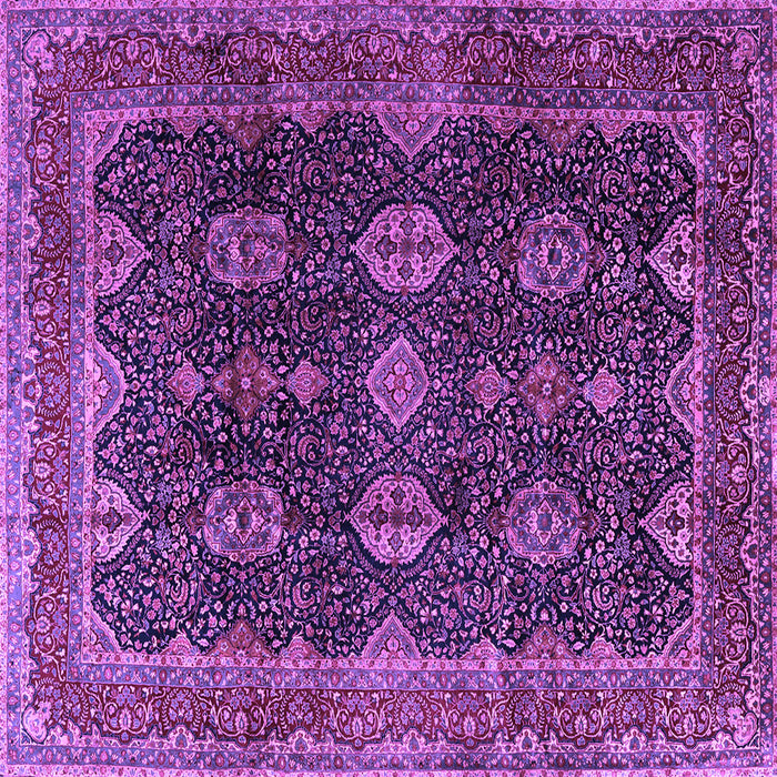 Square Persian Purple Traditional Rug, tr2268pur