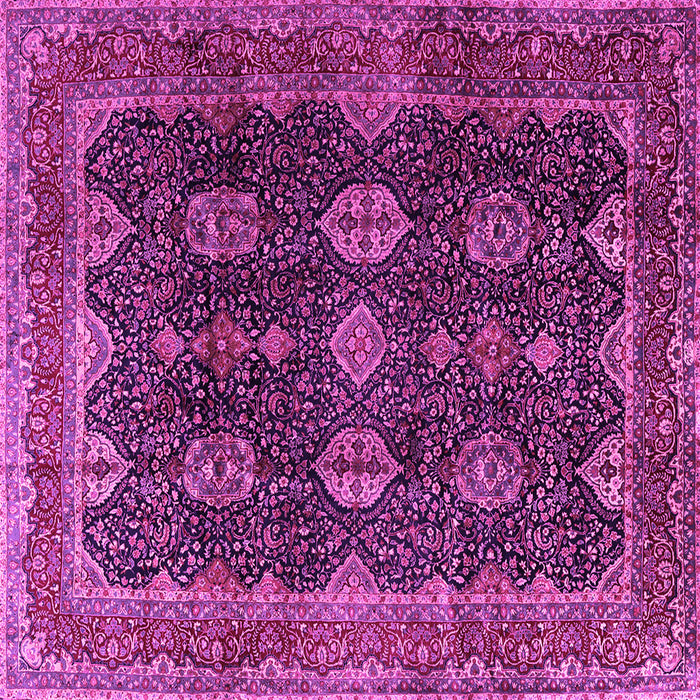 Square Persian Pink Traditional Rug, tr2268pnk