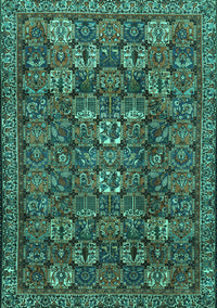 Persian Turquoise Traditional Rug, tr2269turq