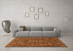 Machine Washable Persian Orange Traditional Area Rugs in a Living Room, wshtr2269org