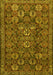 Machine Washable Persian Yellow Traditional Rug, wshtr2269yw