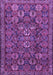 Machine Washable Persian Purple Traditional Area Rugs, wshtr2269pur