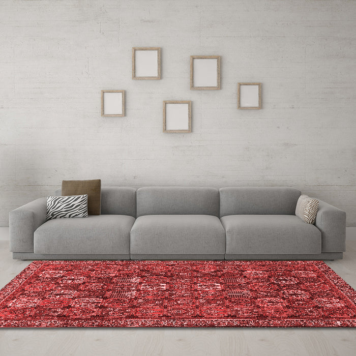 Traditional Red Washable Rugs