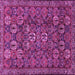 Square Persian Pink Traditional Rug, tr2269pnk