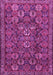 Machine Washable Persian Pink Traditional Rug, wshtr2269pnk