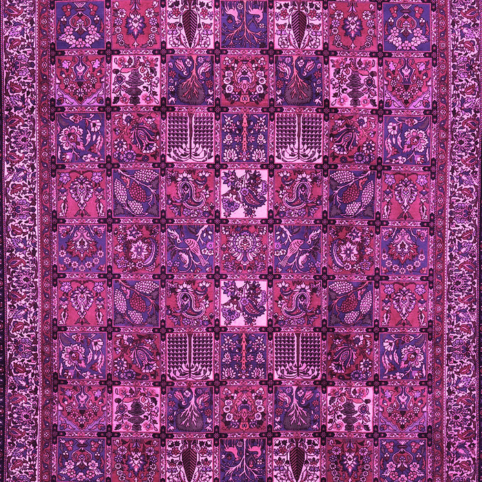 Machine Washable Persian Pink Traditional Rug, wshtr2269pnk