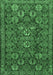 Machine Washable Persian Emerald Green Traditional Area Rugs, wshtr2269emgrn