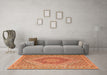 Machine Washable Persian Orange Traditional Area Rugs in a Living Room, wshtr226org