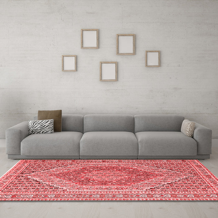 Traditional Red Washable Rugs