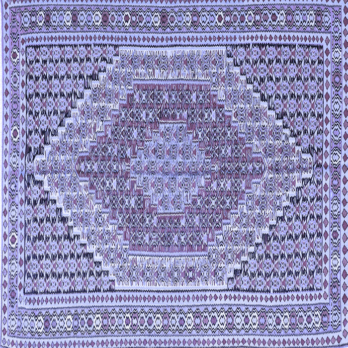 Square Persian Blue Traditional Rug, tr226blu