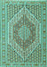 Machine Washable Persian Turquoise Traditional Area Rugs, wshtr226turq