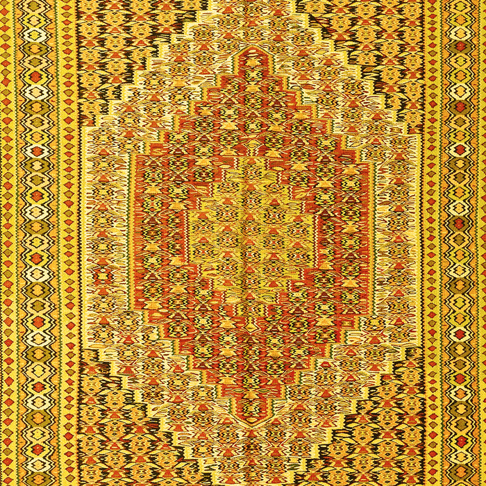 Machine Washable Persian Yellow Traditional Rug, wshtr226yw