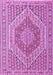 Machine Washable Persian Purple Traditional Area Rugs, wshtr226pur