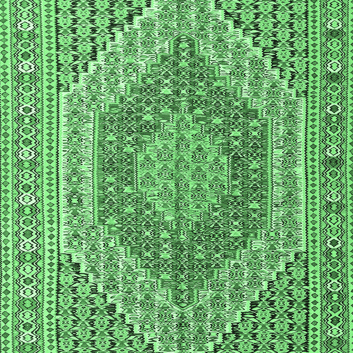 Machine Washable Persian Emerald Green Traditional Area Rugs, wshtr226emgrn