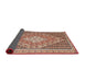 Sideview of Traditional Fire Brick Red Medallion Rug, tr227