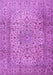 Machine Washable Persian Purple Traditional Area Rugs, wshtr2270pur