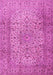 Machine Washable Persian Pink Traditional Rug, wshtr2270pnk