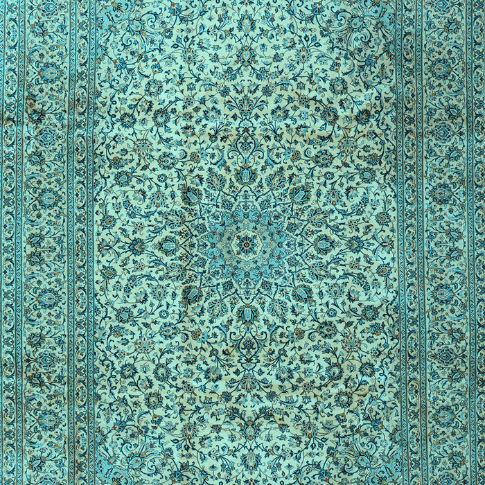 Machine Washable Persian Light Blue Traditional Rug, wshtr2270lblu