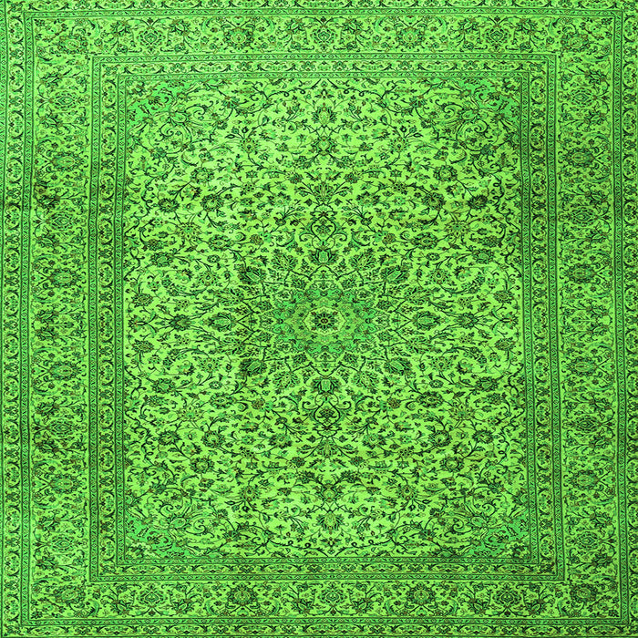 Serging Thickness of Persian Green Traditional Rug, tr2270grn