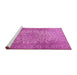 Sideview of Machine Washable Persian Pink Traditional Rug, wshtr2270pnk