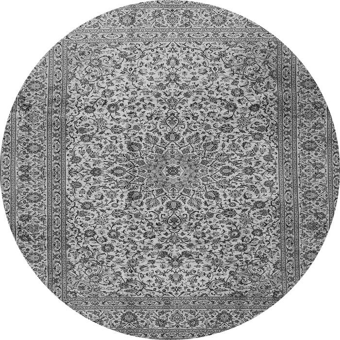 Machine Washable Persian Gray Traditional Rug, wshtr2270gry
