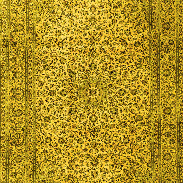 Machine Washable Persian Yellow Traditional Rug, wshtr2270yw