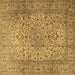 Square Persian Brown Traditional Rug, tr2270brn
