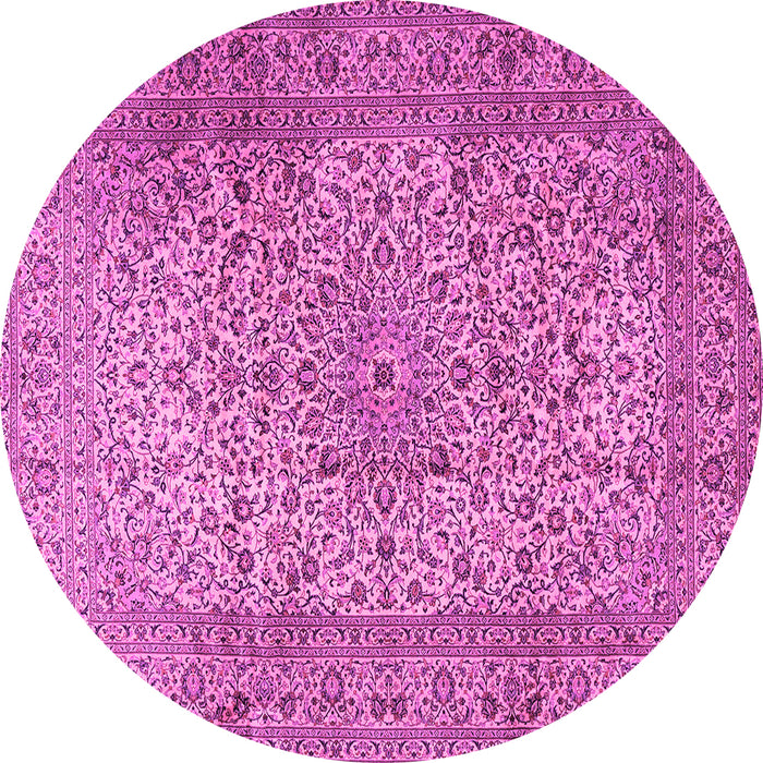 Round Persian Pink Traditional Rug, tr2270pnk