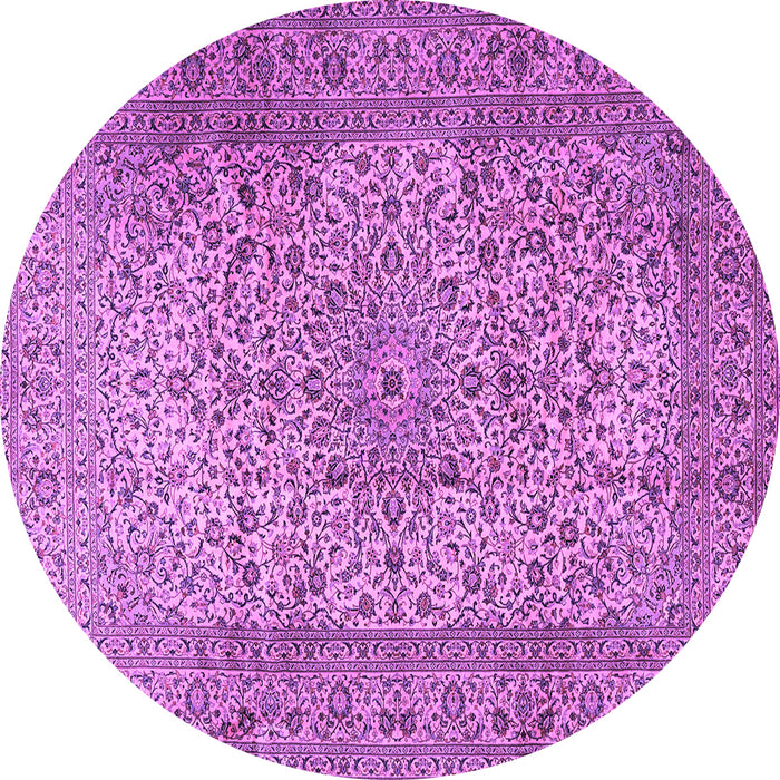 Round Persian Purple Traditional Rug, tr2270pur