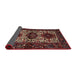 Sideview of Traditional Dark Gold Brown Persian Rug, tr2271