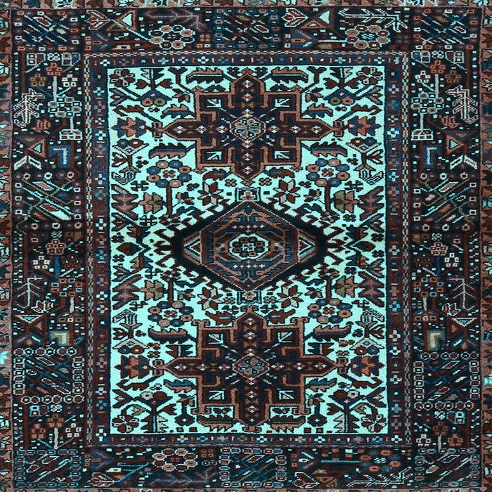 Square Persian Light Blue Traditional Rug, tr2271lblu