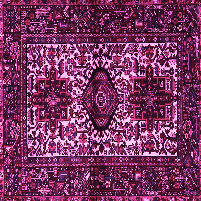 Square Persian Pink Traditional Rug, tr2271pnk