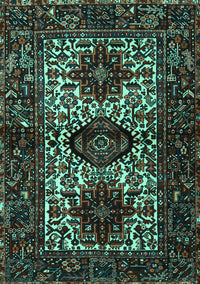Persian Turquoise Traditional Rug, tr2271turq