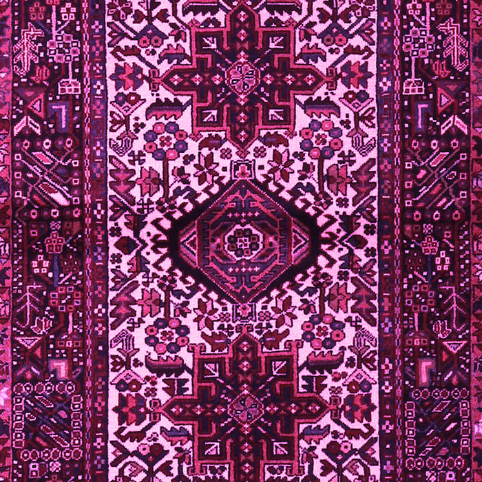 Machine Washable Persian Pink Traditional Rug, wshtr2271pnk