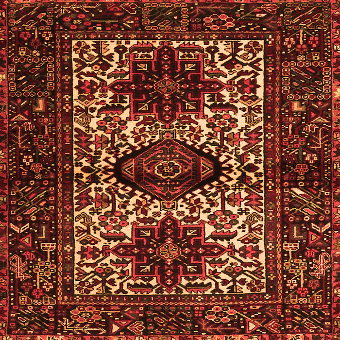 Serging Thickness of Persian Orange Traditional Rug, tr2271org