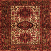 Serging Thickness of Persian Orange Traditional Rug, tr2271org