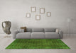 Machine Washable Persian Green Traditional Area Rugs in a Living Room,, wshtr2272grn