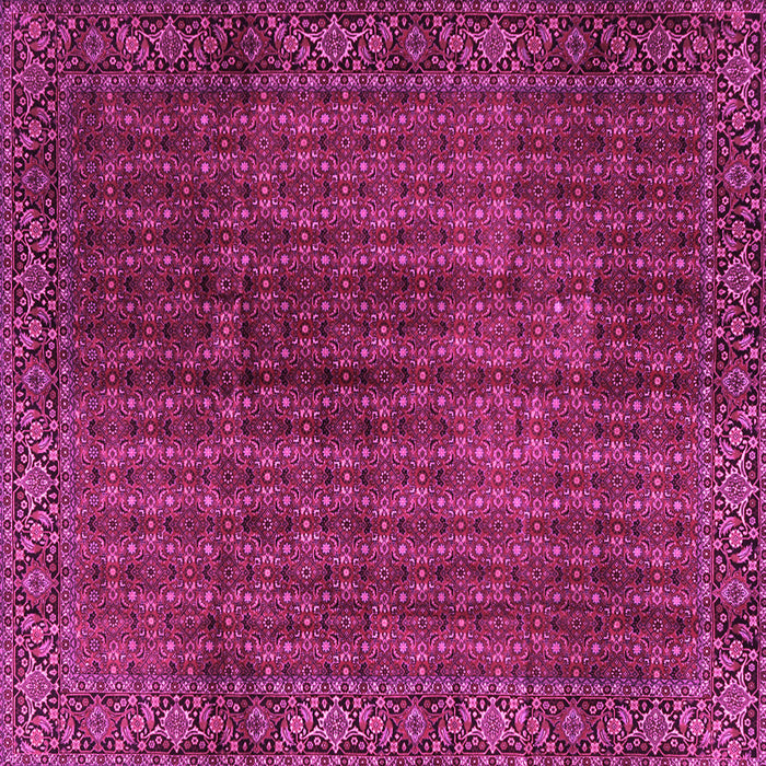 Square Machine Washable Persian Pink Traditional Rug, wshtr2272pnk