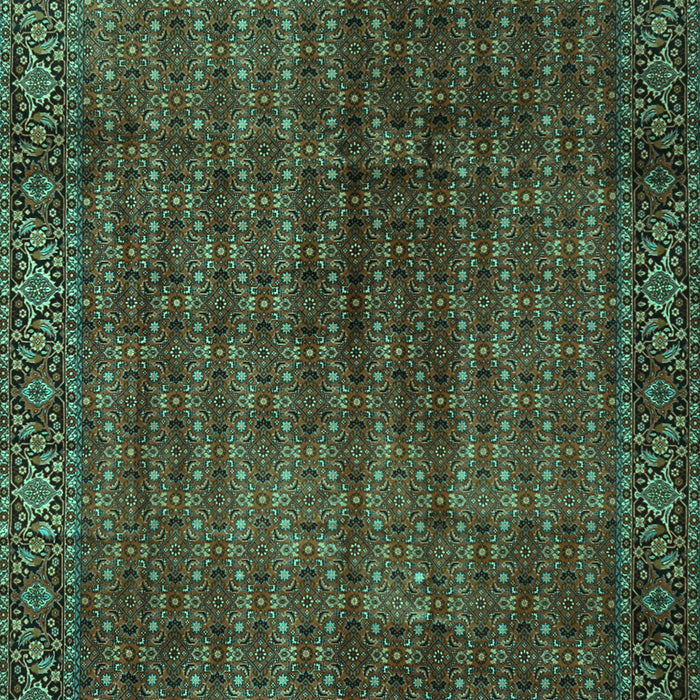 Machine Washable Persian Turquoise Traditional Area Rugs, wshtr2272turq
