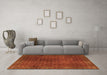 Machine Washable Persian Orange Traditional Area Rugs in a Living Room, wshtr2272org