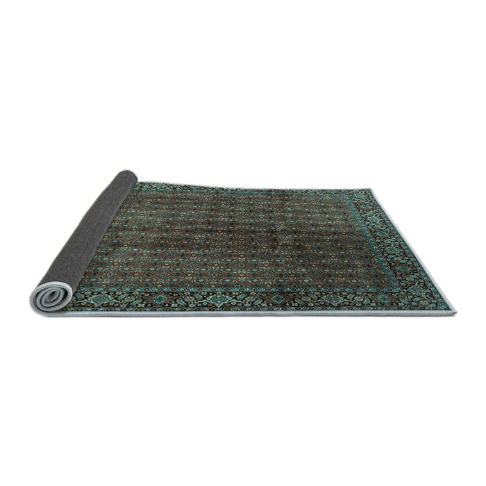 Sideview of Persian Light Blue Traditional Rug, tr2272lblu