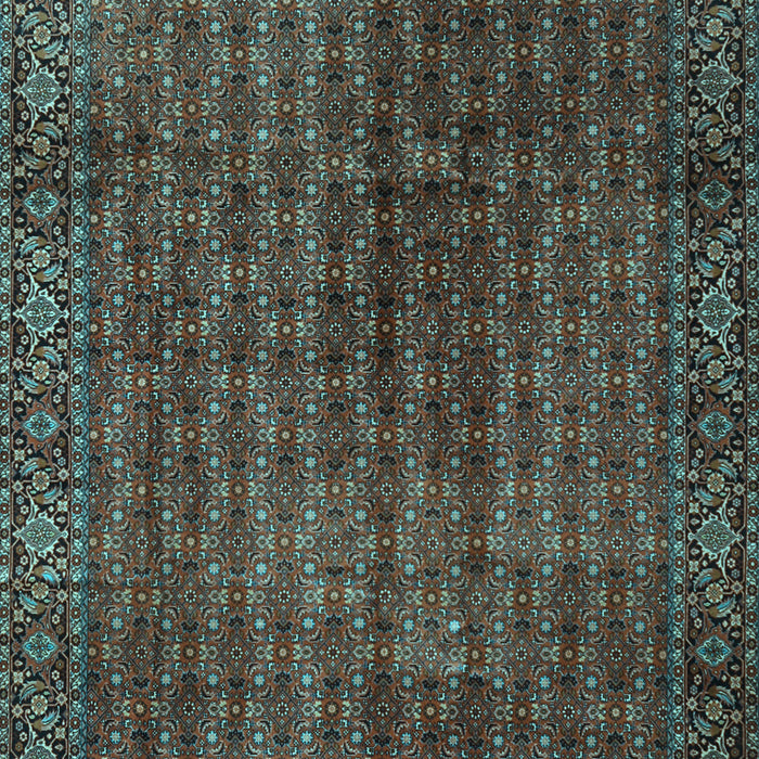 Machine Washable Persian Light Blue Traditional Rug, wshtr2272lblu