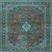 Square Persian Light Blue Traditional Rug, tr2273lblu