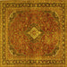 Square Persian Yellow Traditional Rug, tr2273yw