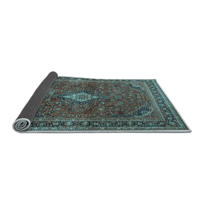 Sideview of Persian Light Blue Traditional Rug, tr2273lblu