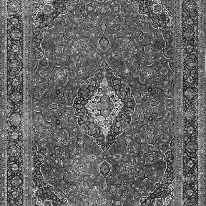 Serging Thickness of Machine Washable Persian Gray Traditional Rug, wshtr2273gry