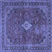 Square Persian Blue Traditional Rug, tr2273blu